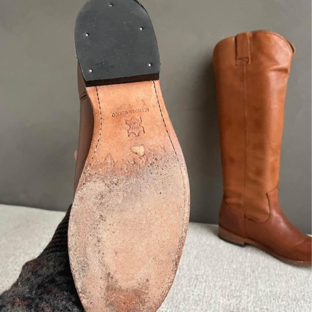 Vero Cuoio Leather Knee high leather boots size 8 - Picture 2 of 3